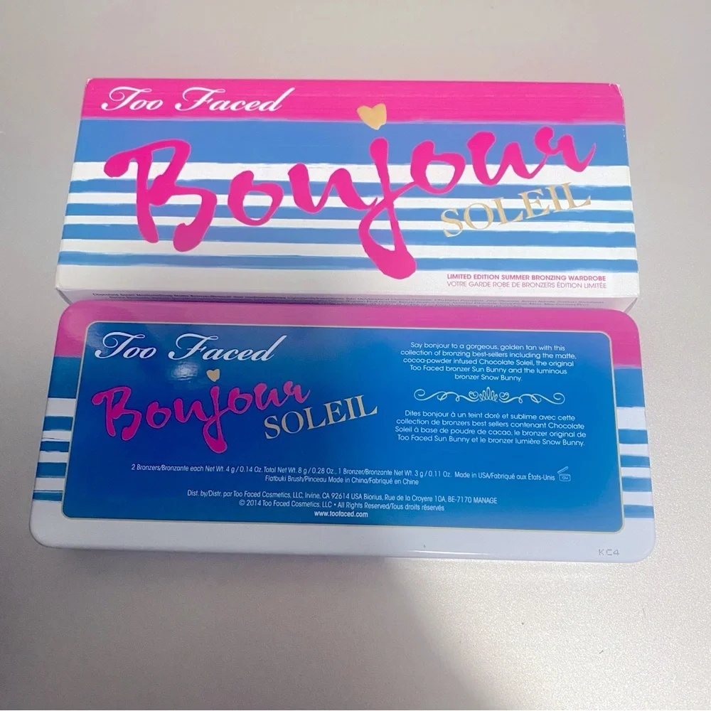 New Too Faced Bonjour Soleil Limited Edition Summer Bronzing Wardrobe